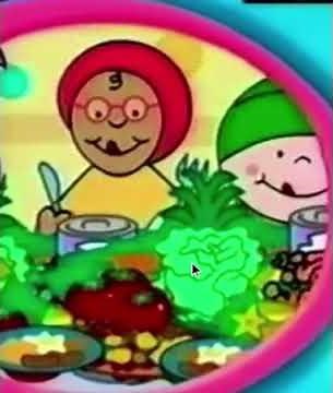 Bobinogs Episode Bobin Nib and Ogi Looking All Food Fruit and Vegetables