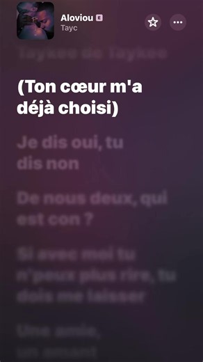 Tayc - Aloviou #applemusic #lyrics_songs #rap #pourtoi #tayc @T A Y C 🤍
