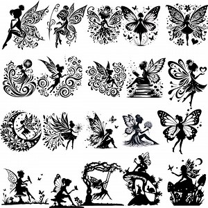 Fairy Silhouette Bundle: 20 Vector Designs for Cricut (digital Download) - Etsy Canada