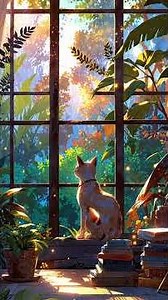 Dream Tides 3 🌅✨ | Calm Ambient with Cat & Sunset
