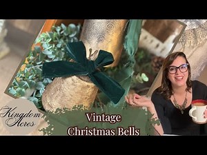 How to Make Vintage Christmas Bells Out of Cardboard | DIY Primitive Decor
