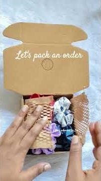 let's pack an order | hair accessories| DM for details| hair clips and scrunchies