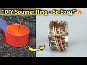DIY Silver Spinner Ring/Handmade Ring Tutorial/jewelry making