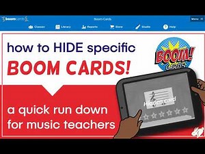 How to Hide or Remove Boom Cards from Students