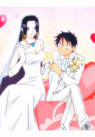 Luffy and Boa Hancock Moments in One Piece