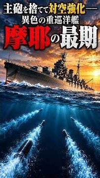 主砲を捨てて対空強化――異色の重巡洋艦「摩耶」の最期#摩耶 #重巡洋艦摩耶 #高雄型#重巡洋艦#大日本帝国海軍 #太平洋戦争 #レイテ沖海戦 #栗田艦隊 #軍艦 #戦艦#日本史 #戦争史 #ミリタリー