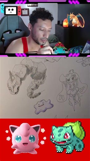 Drawing Onyx #pokemon #pokopia #art #drawing #shorts #fanart