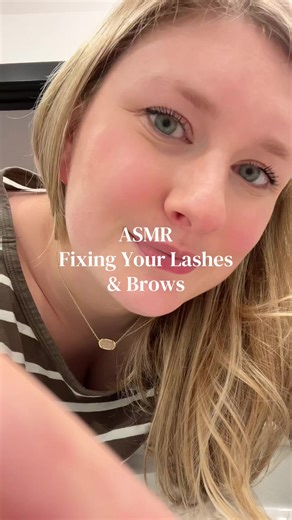 Come stay and get your eye lashes and brows fixed up! 🥰🎀 #asmr #asmrmakeup #asmrlashes #asmrbrows #makeupasmr