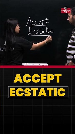 ACCEPT vs ECSTATIC: Pronunciation & Meaning Explained! 📚 #Shorts #pw #Pronunciation