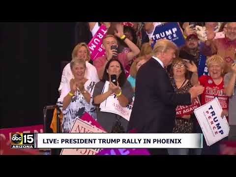 WALKS OUT! President Trump Takes Stage To "Proud To Be An American"