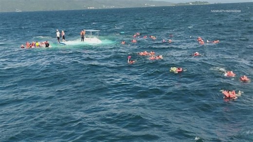 Dozens of cruise passengers rescued after 40-foot Catamaran started sinking