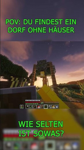 Ich habe das seltsamste Dorf in Minecraft gefunden...Dorfbewohner aber WO sind die Häuser?!