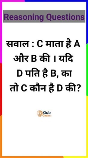 Reasoning Questions।।GK Question and Answer।।Quiz Chakra #gk​​