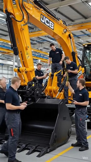 “Inside the JCB Factory: How a Monster Machine Is Built Step by Step (Realistic AI Process)”#shorts