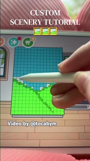 CUTE EASY BACKGROUND IDEA FOR A FREE WINDOW IN TOCA BOCA 🥰 video by @tocabym