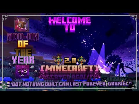 Decayed Reality V 2.0 | Minecraft Bedrock Add-On Review Showcase.