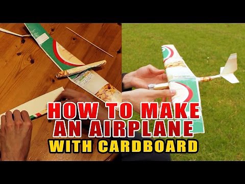 How to make an airplane with cardboard (glider)
