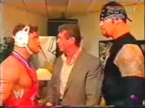 WWE Raw 2002: Undertaker & Kurt Angle backstage segment
