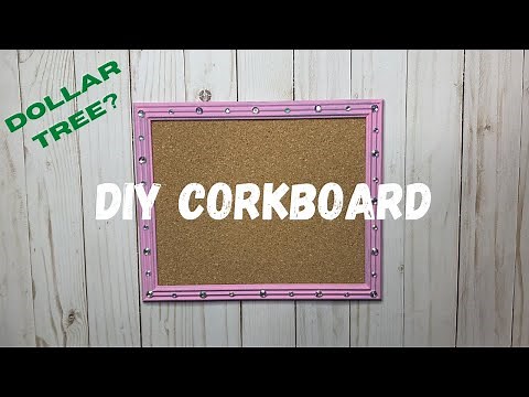 Easy DIY dollar tree cork board tutorial