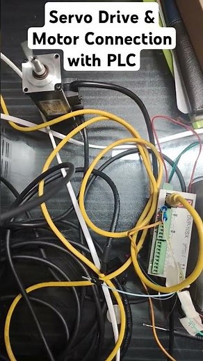 Servo Drive & Motor Connection PLC