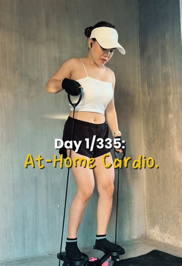 Day 1/335 | Getting fit at home with a V-shape side stepper 🚶🏻 #sidestepper #fitness #getfit #cardioworkout #homeworkout