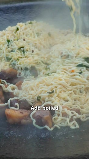 161K views · 1.6K reactions | Hearty noodles with golden-brown meat, cooked over fire and seasoned with aromatic spices for an authentic Asian flavor. #AsianCuisine #OpenFireCooking #NoodleRecipe #Cooking | Fire Up, Bro | Facebook