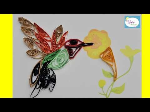 Paper Quilling Hummingbird 🐦✨ | Easy Quilling Kit Tutorial for Beginners