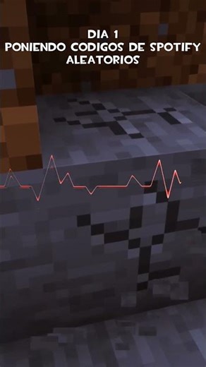 Dia 1 Poniendo Códigos de Spotify aleatorios en Minecraft #galexito #gaming #shorts