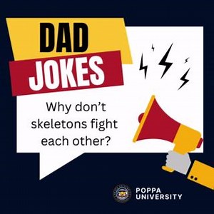 Laughter is a huge part of learning at Poppa University. Dive into our full collection of grin-inducing dad jokes and share your best zingers with us! Submit your jokes at www.poppauniversity.com and get featured! #DadJokes #PoppaUniversity #FamilyFun | Fathers Incorporated