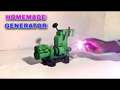 How to make a homemade Generator from cardboard | Diy Electric Generator