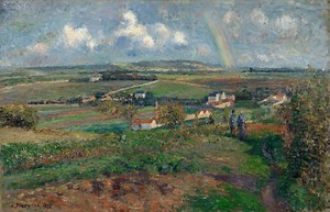 Masterpiece Story: Rainbow at Pontoise by Camille Pissarro