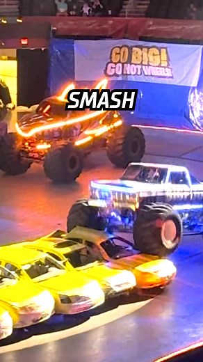 💥 SMASH. DESTROY. REPEAT. The Glow-N-Fire Tour brings non-stop carnage with every crash, crush, and collision. These monster trucks don’t just drive—they dominate. 🔥🚛 Ready to witness the mayhem up close? 🎟️ Grab your tickets now at HotWheelsMonsterTrucksLive.com | Hot Wheels Monster Trucks Live