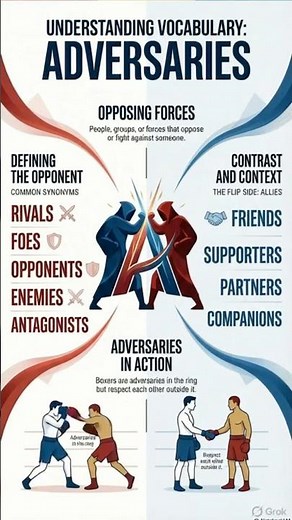 Adversaries Meaning in English | Adversaries Word Meaning and Usage