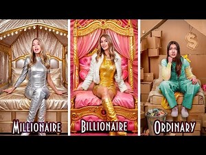 Billionaire vs Millionaire vs Ordinary! Rich vs Poor vs Giga Rich Built a House