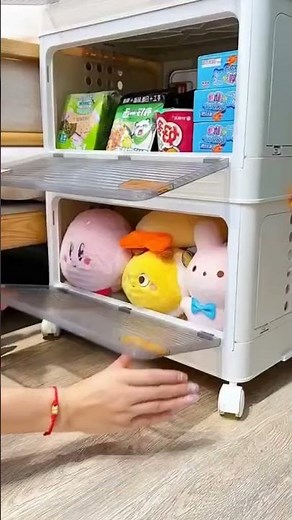 Multi-Functional Foldable Storage Box with Wheels - Large Capacity, Magnetic Door for Easy Access