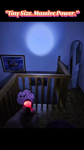 Mini USB rechargeable keychain flashlight with powerful brightness, perfect for camping, hiking, emergencies#tiktokmademebuylt #giftideas #campinggear #hikingessentials #miniflashlight