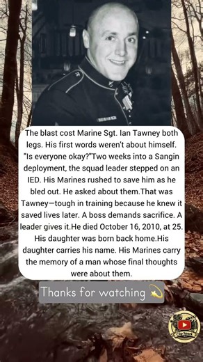 The blast cost Marine Sgt. Ian Tawney both legs… #shorts #shortvideo #warzone #news