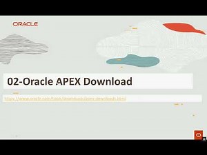 Oracle APEX Installation Steps 1,2,3
