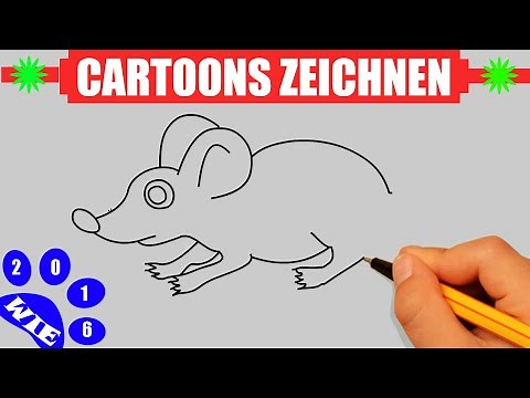 Maus zeichnen in 60s - Wie malt man eine Maus für KINDER #32