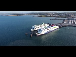 Dublin to Holyhead ferry arrives