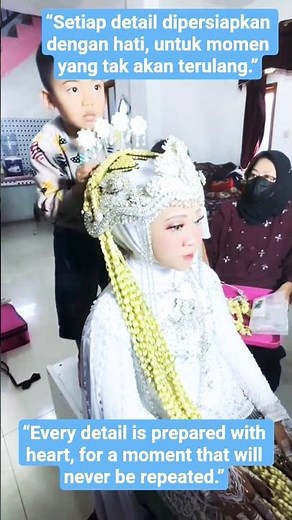 Precious Moments Behind the Bride's Preparations #shorts