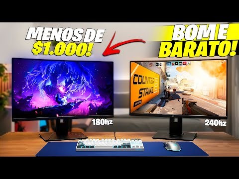 TOP 7 MELHORES Monitores GAMER BARATO Custo Benefício 2026!!! (ATÉ 300Hz!!)