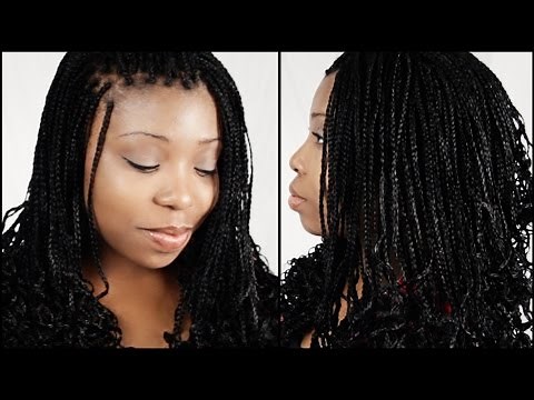 Micro Braid Hairstyles START TO FINISH In 5 Minutes!!!