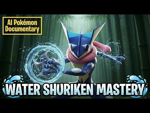 AI-Generated Pokémon Documentary: Greninja | Water Shuriken Mastery