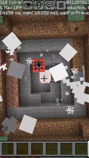 I bast tnt in my world 🌎 in Minecraft pocket edition #minecraftpocketedition #fyp