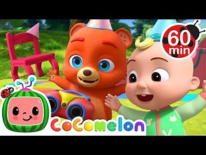 Musical Chairs Birthday! | JJ's Animal Time | Animals for Kids | Sing Along Songs for Kids