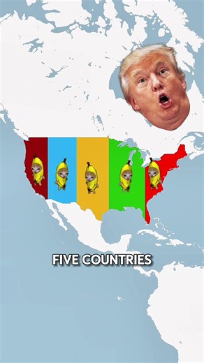 America Divided: A Future Where the U.S. Breaks Into Five Nations 🌍 #geography