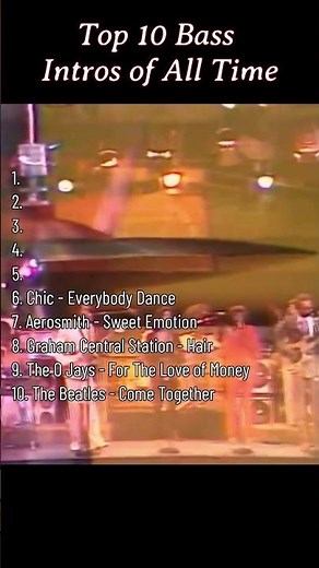 Top 10 Bass Intros of All Time | #muse #rhcp #greenday #michaeljackson #queen #thebeatles #aerosmith