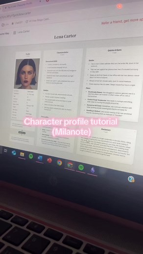 Creating Character Profiles with Milanote for Writers