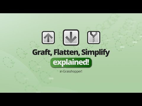 Graft Flatten Simplify - Grasshopper Tutorial